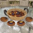 thumbnail image 7 of Woodard & Charles Large Round Serving Tray and 4 Acacia Wood Bowls, 5 Piece Serving Set, 7 of 7