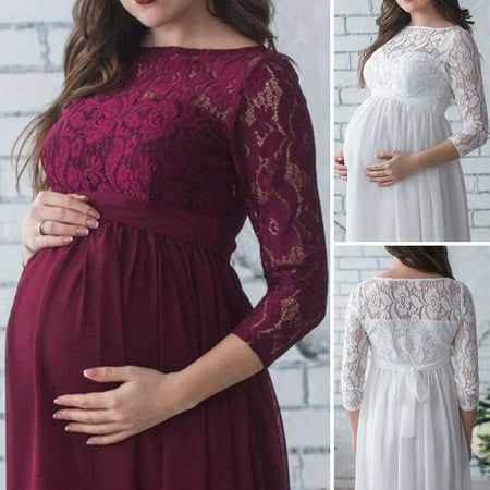 Multitrust Sexy Maternity Maxi Dresses Pregnant Women Photography Props Fancy Dress Clothes