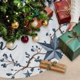 thumbnail image 3 of Texas Star Country Christmas Tree Skirt 36 Inches, Blue Farmhouse Branches Xmas Trees Skirt Mat Cover Decorations for Holiday Party Indoor Outdoor, 3 of 9