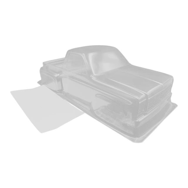 Carcasa de Carrocería de Coche RC 1/10, Carcasa de Carrocería Terminada con Pegatina, Cuerpo Transparente, Distancia entre Ejes de 313mm para SCX10 90