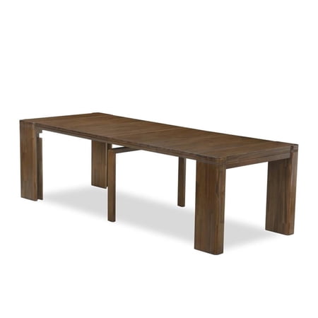 Pemberly Row 10-Piece Walnut Wood Dining Set with Extendable Table