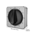 thumbnail image 4 of Austok Digital Kitchen Timer 60 Minutes Magnetic Timer Mechanical Desk Timer No Batteries Required Magnetic Digital Timer Stainless Steel Kitchen Timer for Cooking Fitness Study, 4 of 7