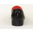 thumbnail image 5 of Men's TAYNO Shoes The Caprio C TAYNO Crocodile Print Bit Loafer Black, 5 of 7