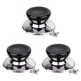 thumbnail image 2 of 3 Pieces Pot Lid Handle Knob Cap Universal Replacement Heat Resistant PP Stainless Steel for Kitchen Cookware Users, 2 of 9