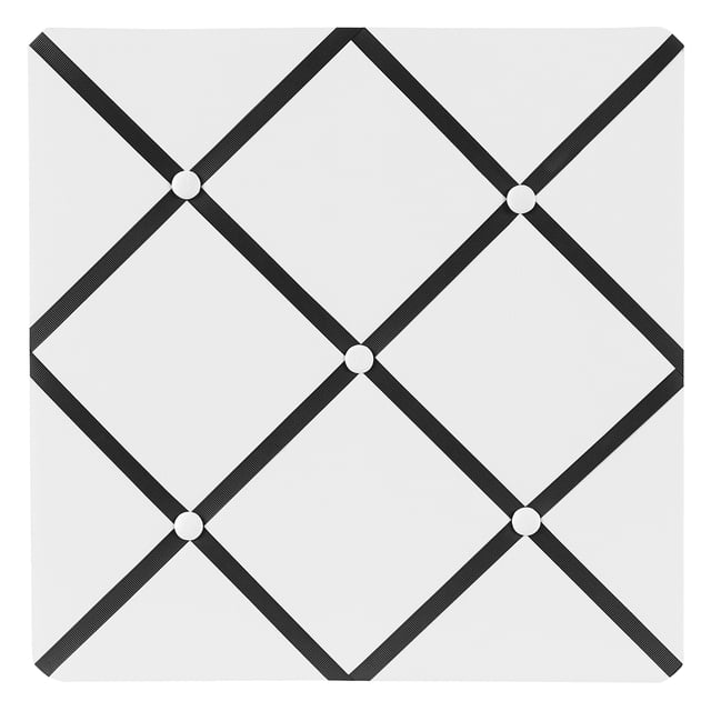 Tablón De Anuncios Fotográfico De Notas/Memorias De Tela De Hotel En Blanco Y Negro De Sweet Jojo Designs