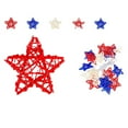 thumbnail image 7 of CELNNCOE Outdoor 5 ft Battery LED Patriotic Rattan Star String Lights, 7 of 7