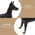 thumbnail image 2 of 1pc Doberman Model Simulation Lifelike Static Dog Animal Statue Figurine Desktop Adornment (Black), 2 of 9