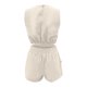 thumbnail image 5 of Puntoco Traje de talle alto informal liso de verano a la moda para mujer Puntoco Puntoco-3103, 5 of 8