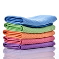 thumbnail image 4 of Janrevotw 10pcs Fish Scale Microfibre Cleaning Cloths, Glass Nano Cleaning Cloths, Wave Pattern, Wipes For Cleaning Windows, Mirrors, Stainless Steel Etc. 30 * 30cm, 4 of 13