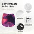 thumbnail image 4 of Balery Mystical Dragon Under Moon Pantalones cortos deportivos para mujer con forro y dos bolsillos, elásticos, para entrenamiento, gimnasio, yoga-Large, 4 of 7