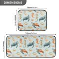 thumbnail image 3 of 2-Piece Kitchen Mat Set Non Slip Washable Floor Mats Decorative Rugs for Kitchen Sink Laundry Turtles Seahorses and Fish Pattern, 3 of 7