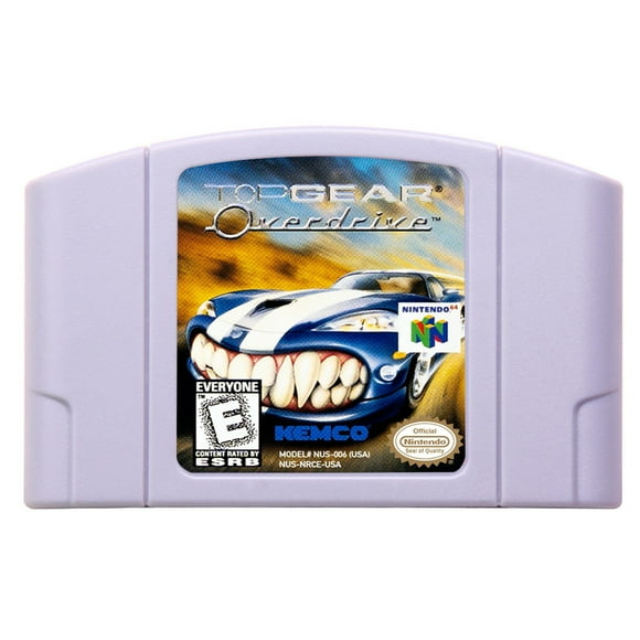 N64 games Cartridge Top Gear Overdrive