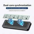 thumbnail image 2 of NEW M2 NVMe Enclosure USB 3.2 Gen2 10Gbps PCIe SSD Box M.2 Case Intelligent Digital Health Monitoring, 2 of 4