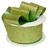 Morex Ribbon Princess Glitter Ribbon, 1.5" x 10 Yd, Lime