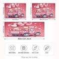 thumbnail image 4 of Dailycode Satin Pillow Case Standard Silk Pillow Cover for Hair and Skin Envelope Closure Pink Truck Teddy Bears Heart Balloons 20"x26", 4 of 9