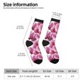 thumbnail image 2 of Disketp Orchids Flowers Unisex Crew Socks Lightweight Breathable Ventilation Ankle Socks, Mid-calf socks for Daily, 2 of 6