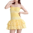 thumbnail image 5 of Vestido vintage para mujer Y2k vestidos vestido de tubo para mujer vestido sin tirantes para mujer vestidos de salir, 5 of 5