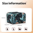 thumbnail image 5 of Haiem Black Panther Floral Illustration Print Toaster Covers 4 Slice Wide Slot,Bread Dust Cover & Fingerprint Protection,Bread Machine Cover,Appliance Covers, 5 of 7