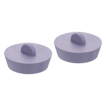 Uxcell 2Pcs Rubber Drain Stopper Bathtub Drain Plug Rubber Sink Stopper Drain Plug Grey 1-3/4 Inch to 2 Inch