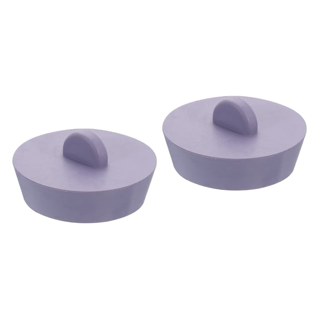 Uxcell 2Pcs Tapón de Drenaje de Goma para Bañera Tapón de Drenaje de Goma Gris de 1-3/4 Pulgadas a 2 Pulgadas