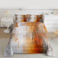 thumbnail image 2 of Homewish Orange Oil Printing Bedding Comforter Set, Chic Watercolor Artwork Twin Comforter Sets, Vintage Fashion Reversible Bedding Set, Microfiber Bedroom Decor, 2pcs, 2 of 8