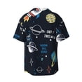 thumbnail image 4 of Goofa Space Printed Men's Casual Short-sleeved Shirt,Lightweight Breathable Button-down,Summer Casual men's top,Versatile Fashion shirt-3X-Large, 4 of 7