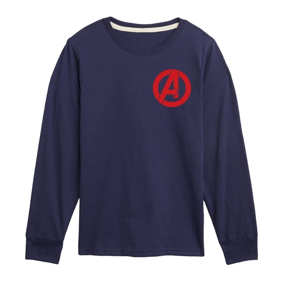 Avengers - Logo - Youth Boys Long Sleeve Graphic T-Shirt