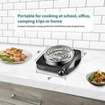 thumbnail image 5 of Elite Gourmet Single Coiled Electric Burner Hot Plate, Black, 5 of 7