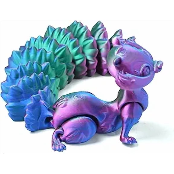 3D Printed Squirrel Model,Flexible Animals Toy Statue,Movable Joints,Home Office Decor,Interesting Toys for Autism/ADHD,Festival Gifts toco,Fidget Toys, Executive Desk Animals Toy