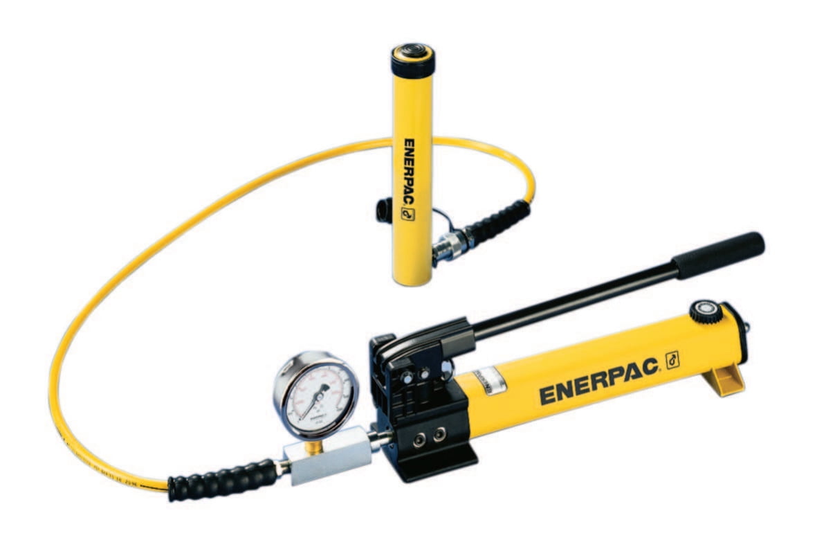 Enerpac Composite Hand Pumps, 2Speed, 55cu in Useable Oil Cap Max, 10