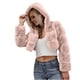 thumbnail image 2 of Puntoco Mujeres Color Sólido Invierno Cálido Abrigo De Imitación Cálido Chaqueta De Imitación Peluda Ropa De Abrigo De Manga Larga Puntoco Puntoco-1, 2 of 9
