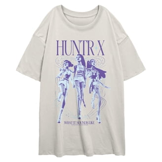 Juniors KPop Demon Hunters Jinu and Rumi Purple Heart Strings T