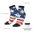 thumbnail image 6 of Pofeuu USA Colors Stripes1 Print 30cm Socks, Adult Running Hiking Socks for Youth and Adult, 6 of 7