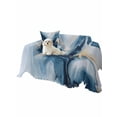 thumbnail image 2 of Navy Blue Marble Couch Cover for 2 Cushion Couch, Modern Abstract Ink Painting Washable Love Seat Sofa Covers Slipcover, Throw Sofa Covers for Pets, Furniture Protector 71"x102", 2 of 9