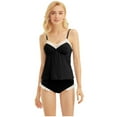 thumbnail image 6 of AWZXDE Women's Underwear Set Top with Built-in Bra & Shorts Sleepwear Loungewear Black,XL, 6 of 8