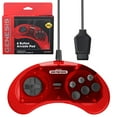 thumbnail image 1 of Retro-Bit Official Sega Genesis Controller 6-Button Arcade Pad for Sega Genesis - Original Port (Red), 1 of 4