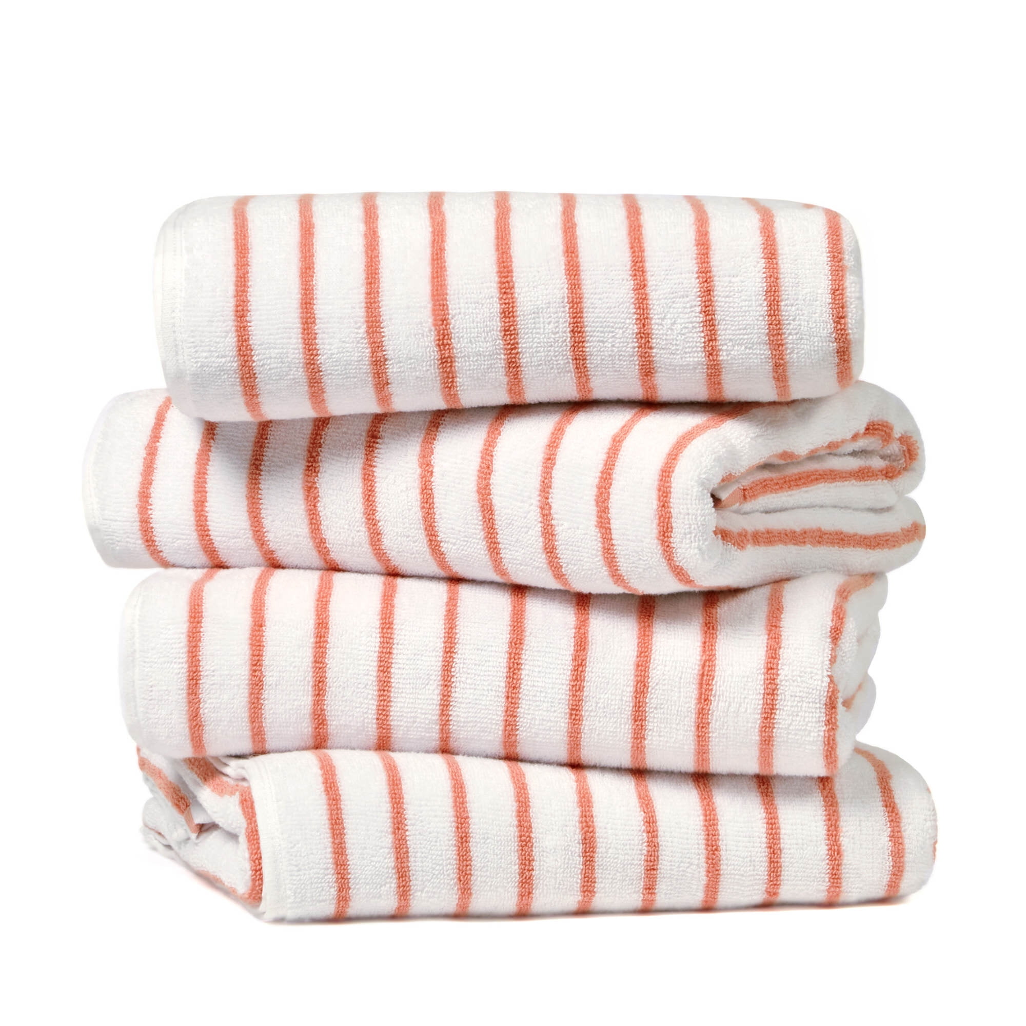 Comfort Canopy - Cabana Stripe Beach Pool Towels - Oversized 100% Ring Spun Cotton, Ultra Soft, Plush and Highly Absorbent, 35 x 65