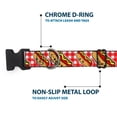 thumbnail image 5 of Buckle-Down Pet Collar, Dog Collar Plastic Buckle, Hot Dogs Buffalo Plaid White Red, 8.5 to 12 Inches 0.5 Inch Wide, 5 of 8