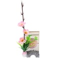 thumbnail image 1 of Japanese Style Sushi Plate Decoration with Artificial Flowers for Dish Decor Pink, 1 of 8