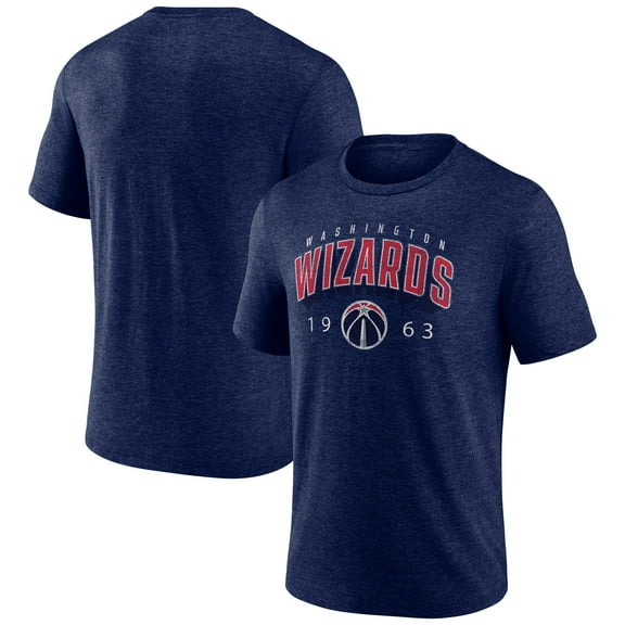 Men's Navy Washington Wizards Backboard Tri-Blend T-Shirt