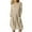 Beige, variant on Jsaierl Womens Cotton Linen Dresses Short Sleeve Casual Plus Size Maxi Dress Tunic Solid Color Round Neck Dress Bohemian Flowy Dresses 2025