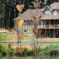 thumbnail image 3 of Visland Carillon Éolien Résistant à la Corrosion Chaîne de Pluie Décorative en Acier Durable pour Extérieur, 3 of 8