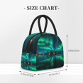 thumbnail image 2 of Rocae Northern Lights for Leakproof Lunch Box for Adults, Wide Opening Lunch Tote Bag, Reusable Lunch Cooler Bag, 2 of 6