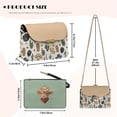 thumbnail image 6 of SCRAWLGOD Cowboy Hat Cactus Stars Print Beige Crossbody Bags for Women PU Leather Trendy Crossbody Handbags Stain Resistant Easy to Clean Shoulder Bag with Small Wallet Purse, 6 of 7