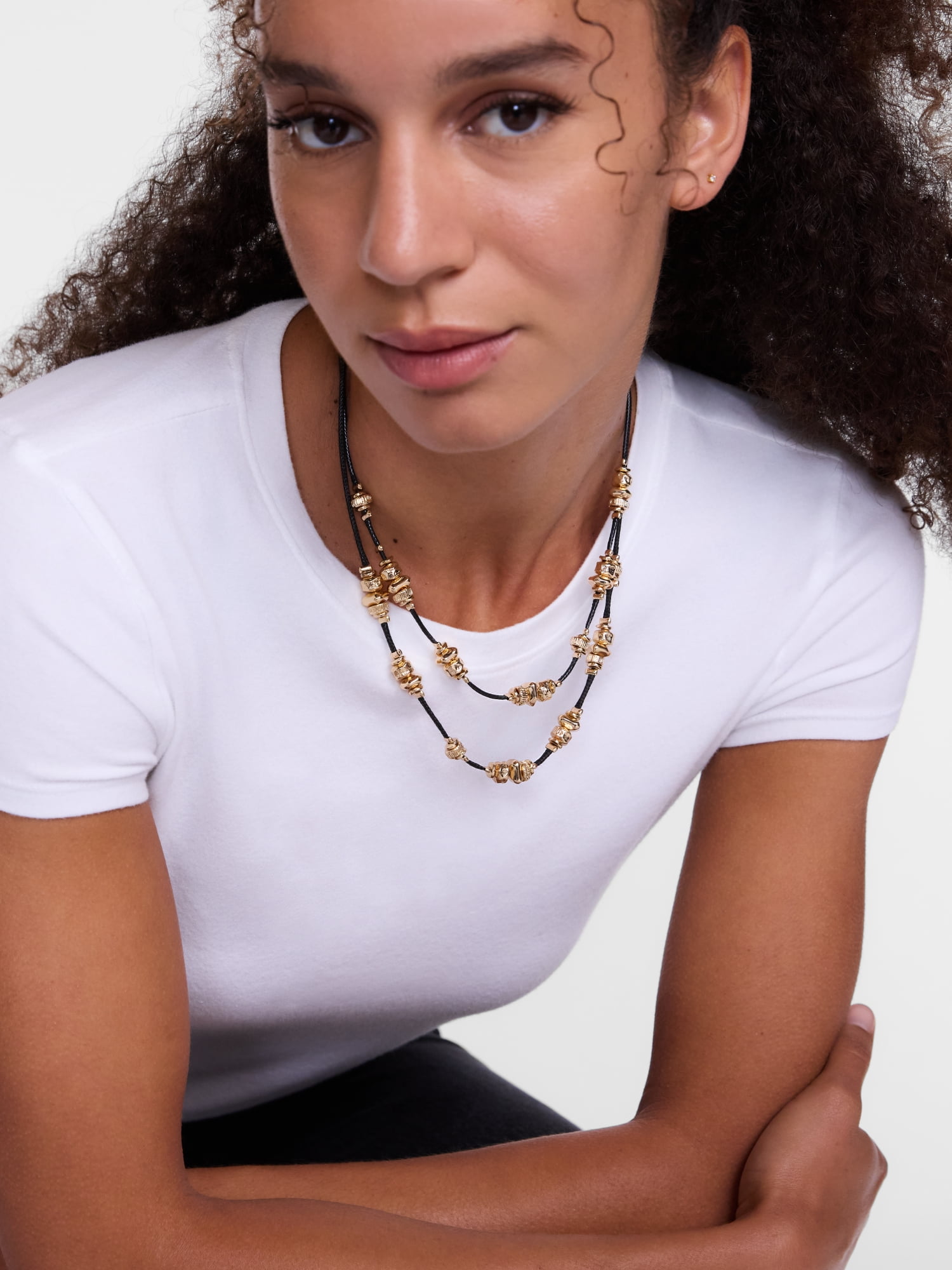 Scenario Women's Corded Necklaces, 2-Piece Set