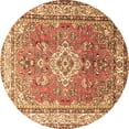 thumbnail image 1 of Ahgly Company Indoor Round Persian Brown Traditional Area Rugs, 8' Round, 1 of 4