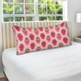 thumbnail image 4 of Plush Pillow Cases Standard Size Ultra Soft Warm Pillowcases with Zipper Lovely Strawberry 20"x26", 4 of 9