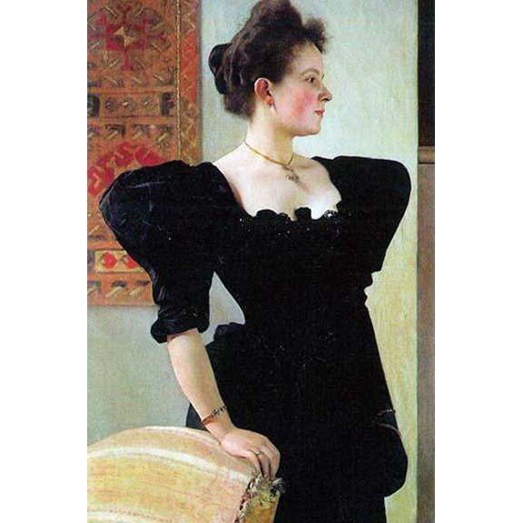Portrait of Marie Breunig-Fine Art Canvas Print (20" x 30")