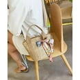 thumbnail image 3 of CoCopeaunts Straw Bag for Women, Summer Beach Bag Cute Handwoven Hobo Handbag Crossbody Bag Vacation Bag Bucket Purse with Silk Belt, 3 of 8