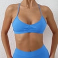 thumbnail image 2 of WMNTST Women's Ruched Sports Bras Spaghetti Straps Wireless Yoga Bra Soft Supportive Lift Outdoor Running Fitness Bras, 2 of 8